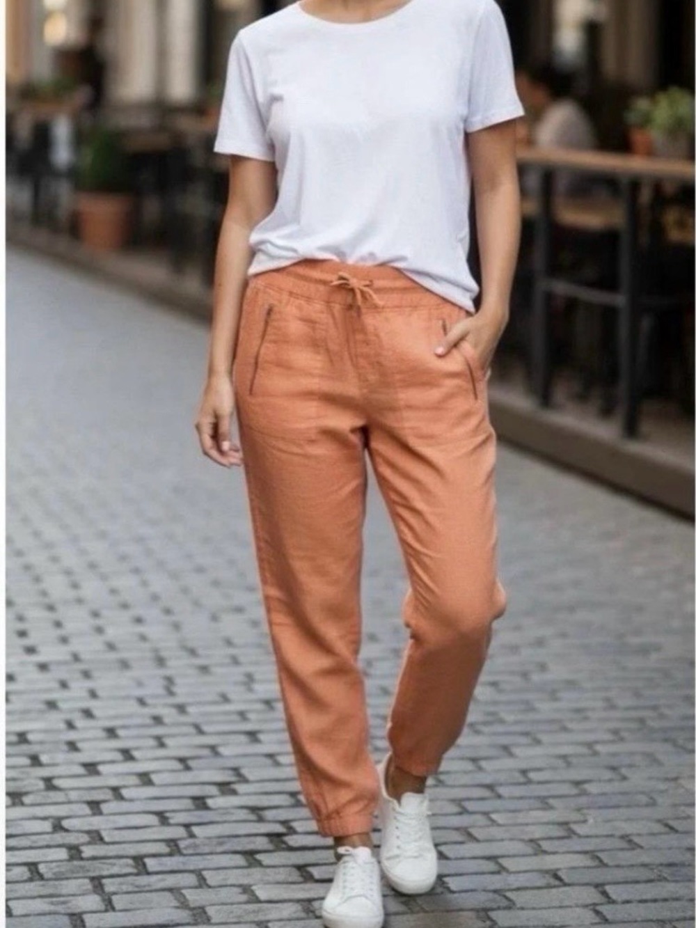 Athleta women’s Peach Drawstring Jogger Pants